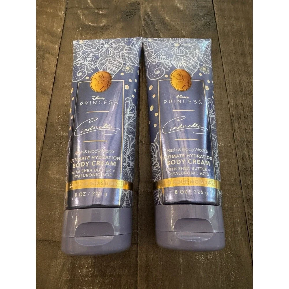 Disney Princess Cinderella Body Lotion, Bath & Body Works, Set Of 2, New.